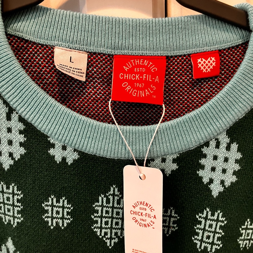 Chick-Fil-A Limited Edition Knit Christmas Sweater - Picture 3 of 6